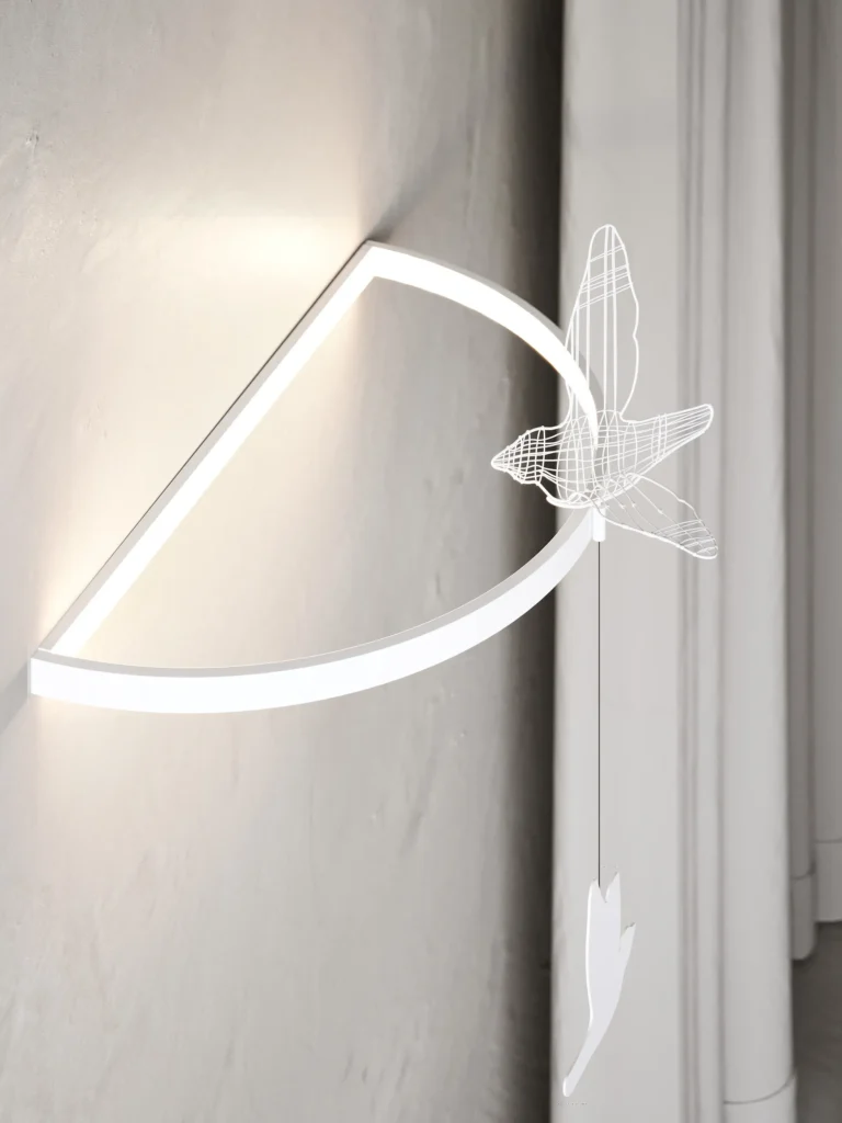 Flight Shadows Wall Sconce in Steel — 11