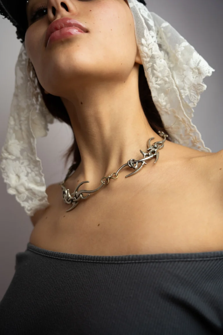 Nexus - Nickel Silver Choker — 3