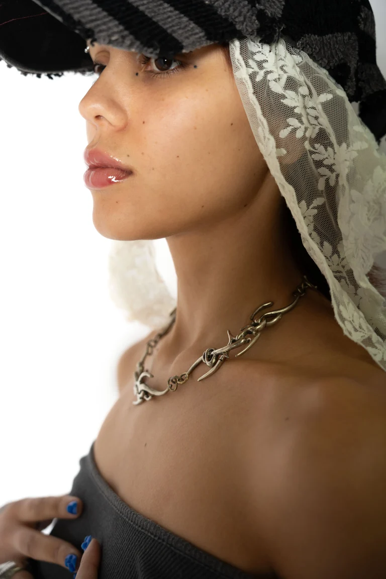 Nexus - Nickel Silver Choker — 9