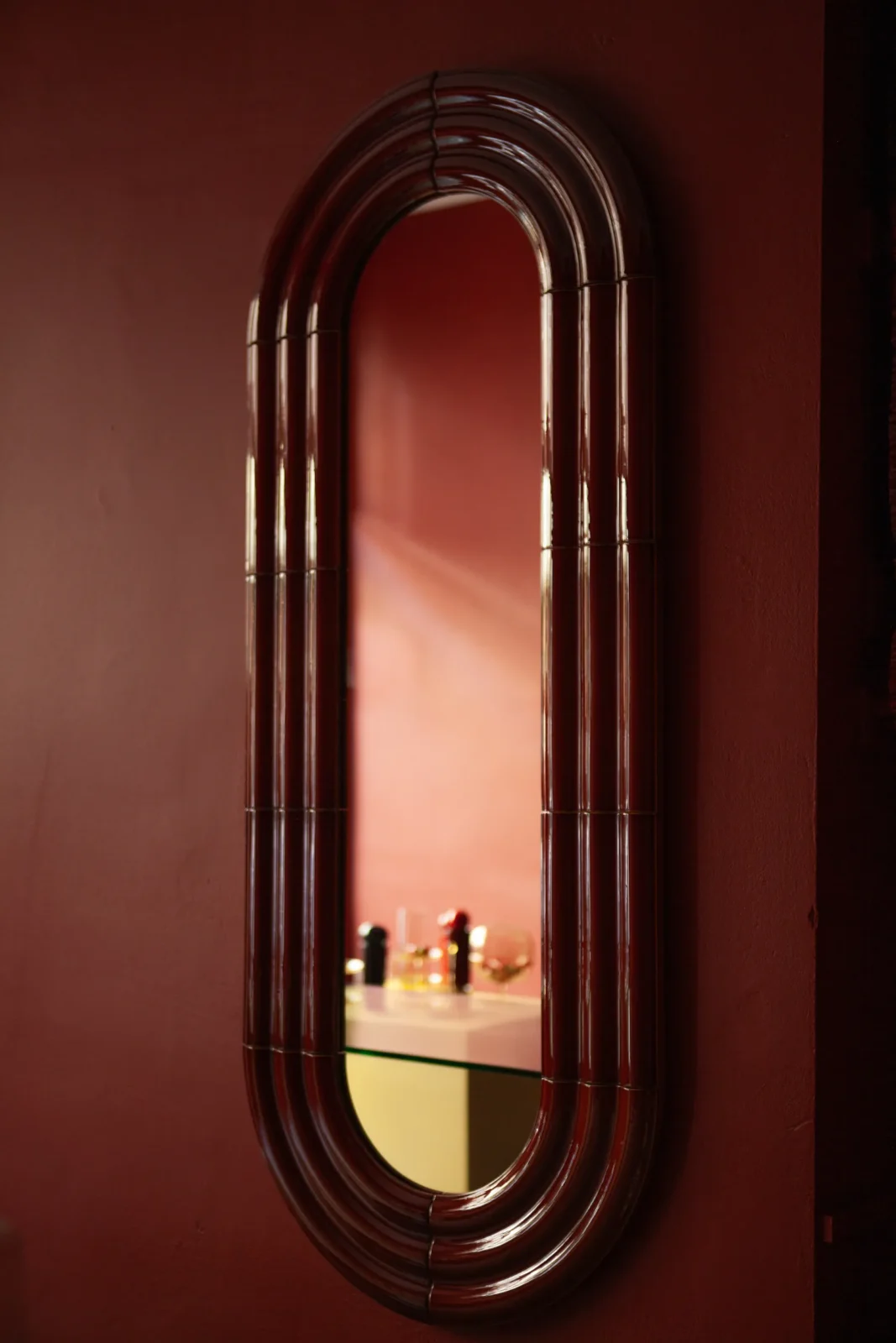 Elo Mirror 150x60 Cm - Hand Glazed Ceramic — 3