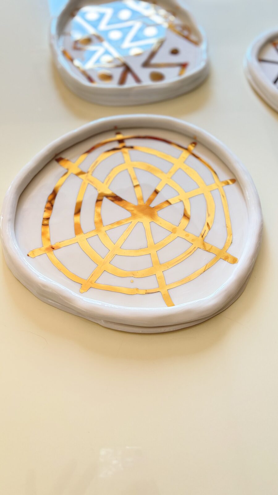 Golden Grace Plates - White Porcelain — 11