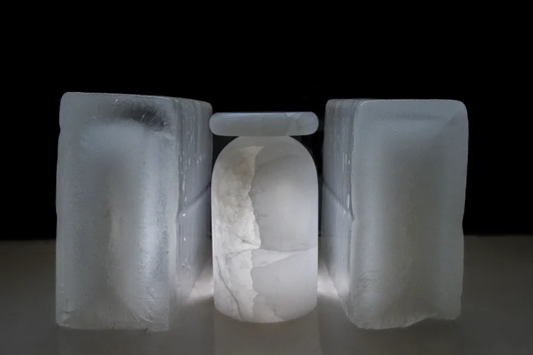 Cult Stool - Sculptural Side Table In Ice Onyx — 3