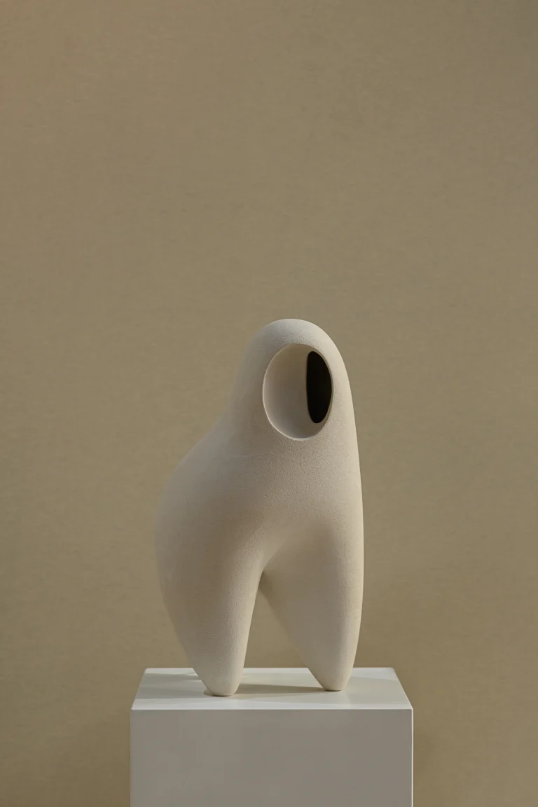 Nomad II:08 Table Lamp in White Stoneware — 5