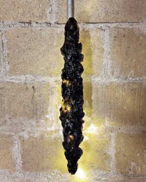 Obsidia Wall Lamp - Vegetal Glass & Recycled Mother Of Pearl