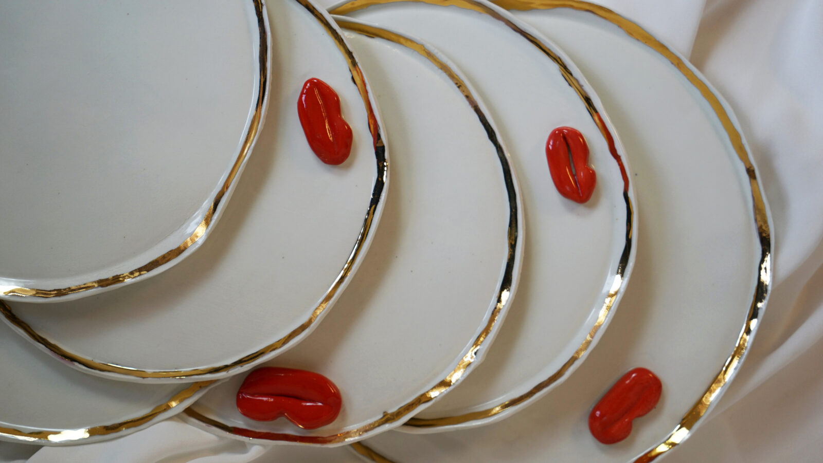 Lips Plates - White Porcelain — 14