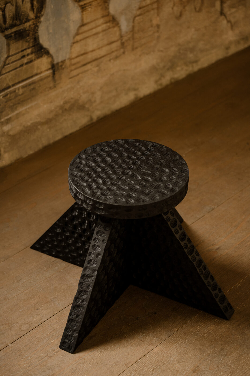 Object112 - Wooden Side Table/Low Stool — 2