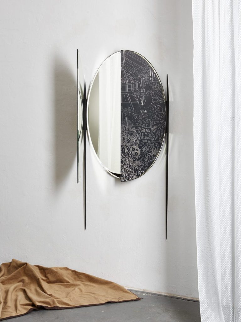 Botanical Garden mirror by Elis Monsport