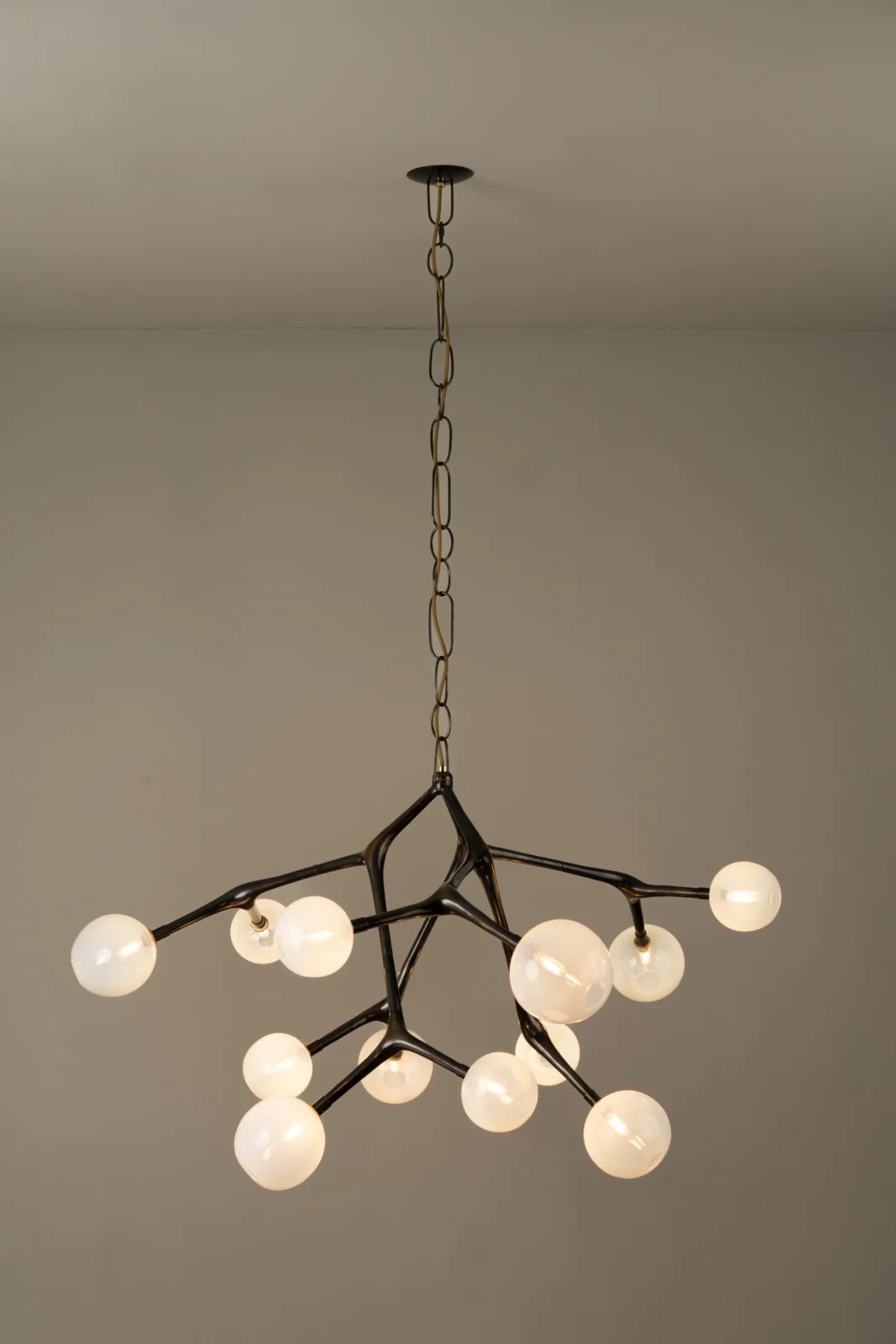 Maratus Ceiling Lamp in Bronze and Glass — 3