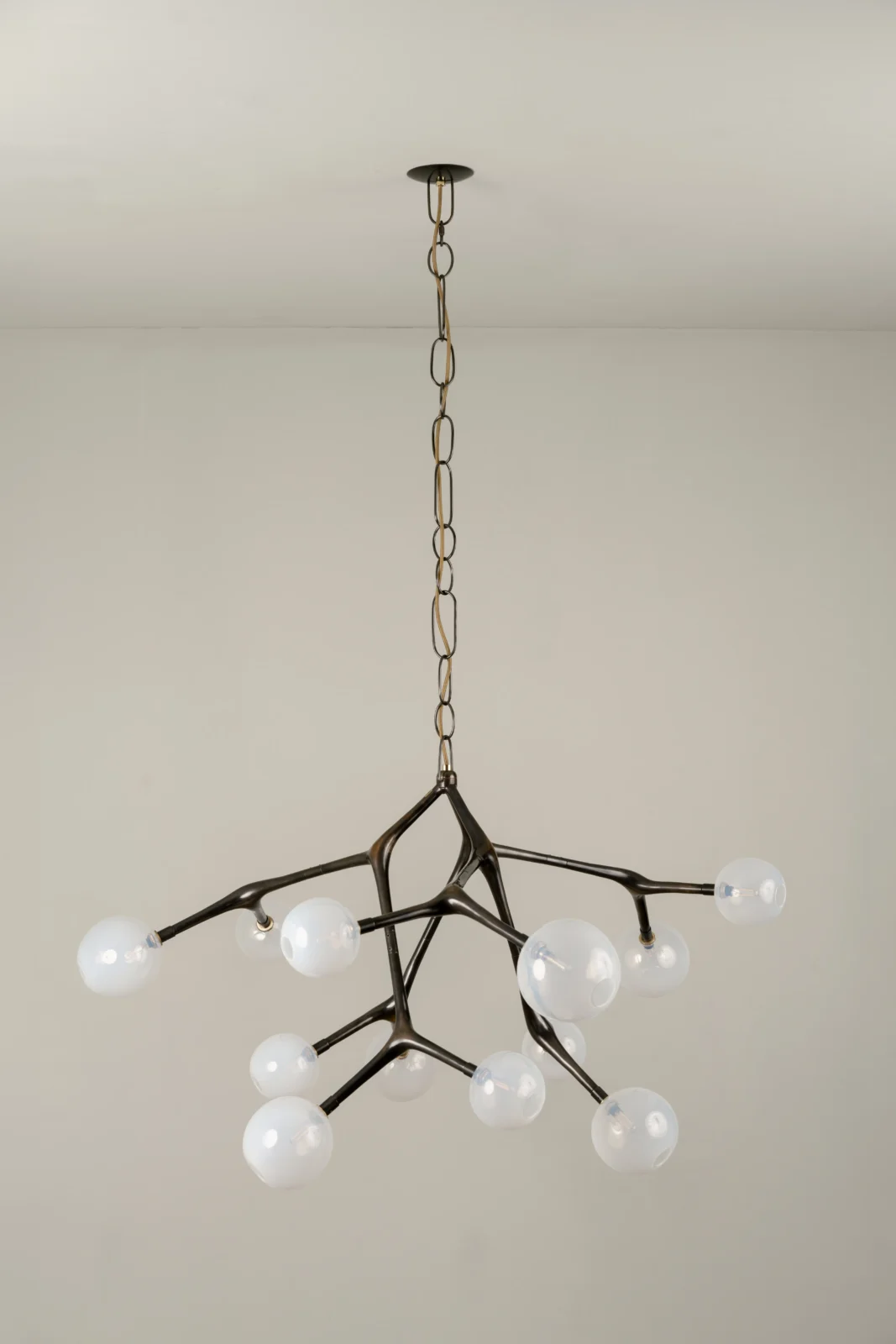 Maratus Ceiling Lamp in Bronze and Glass — 7