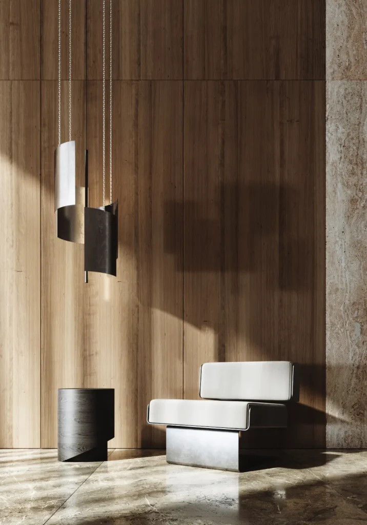 Svitlotin Anisotropy Ceiling Lamp in Metal — 2
