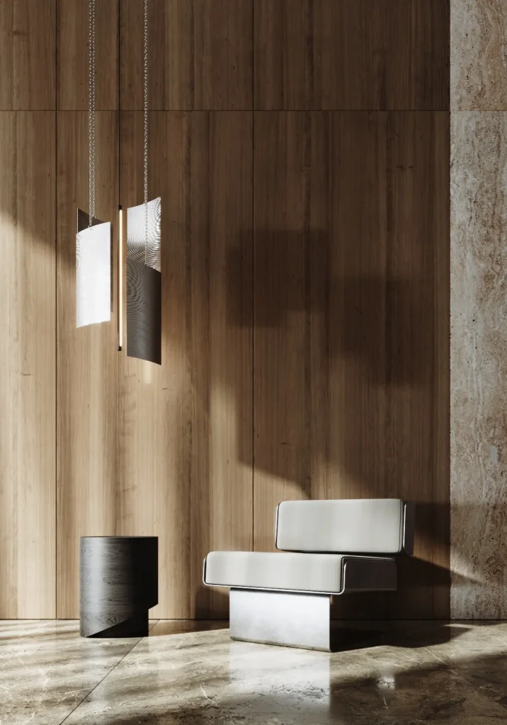Svitlotin Anisotropy Ceiling Lamp in Metal — 5