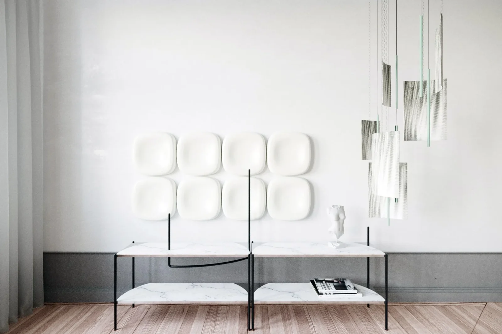 Svitlotin Anisotropy Ceiling Lamp in Metal — 8