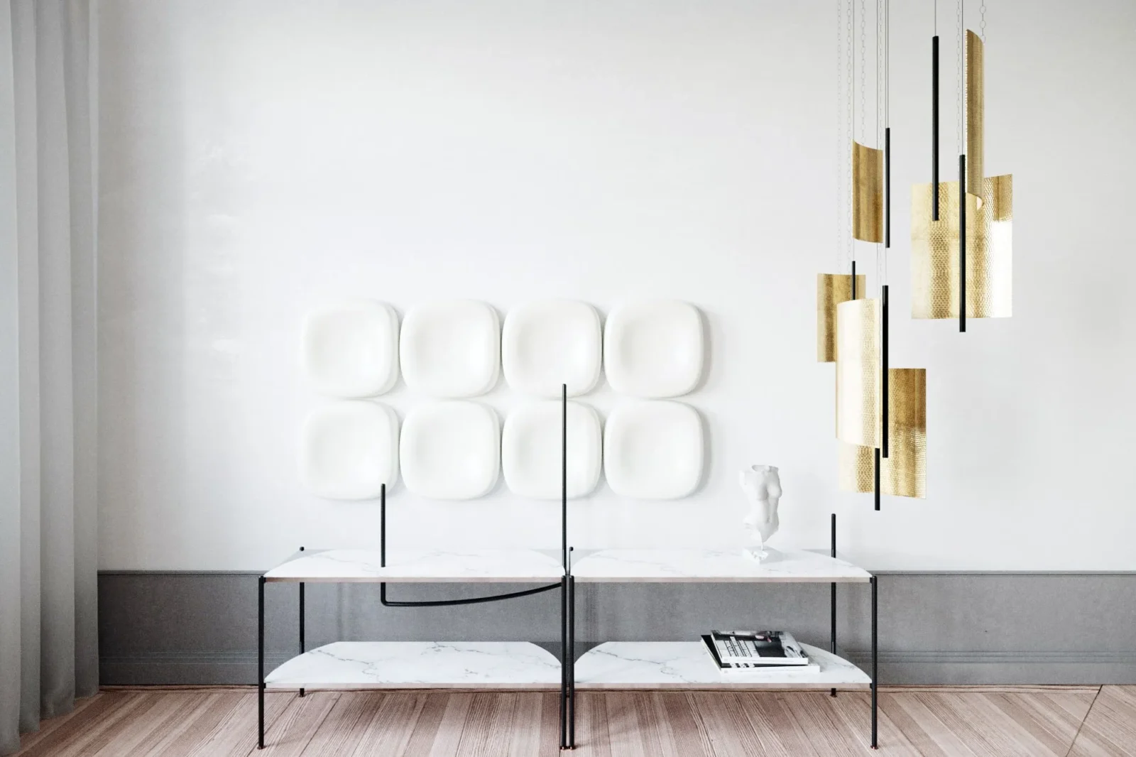 Svitlotin Anisotropy Ceiling Lamp in Metal — 6