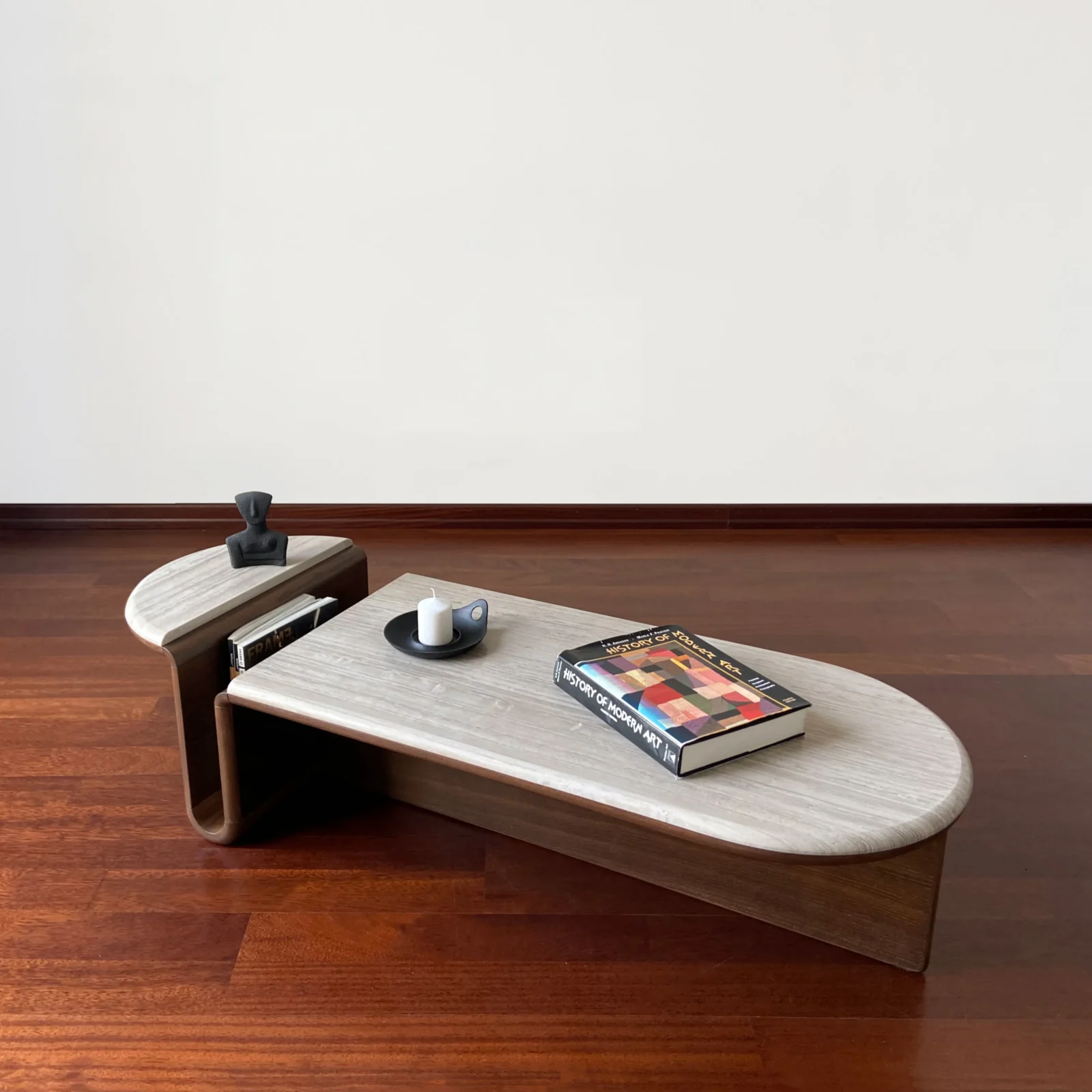 Kanyon - Oval Coffee Table With Marble Top — 5
