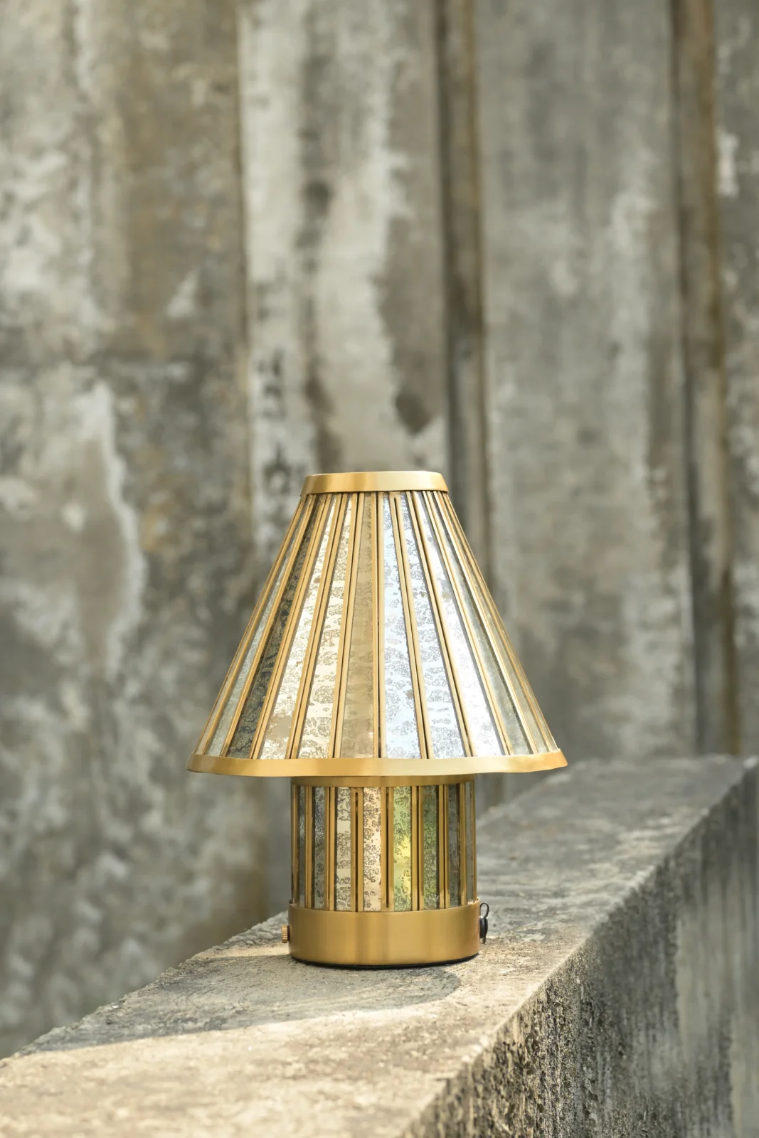 Fossil Table Lamp In Stainless Steel — 2