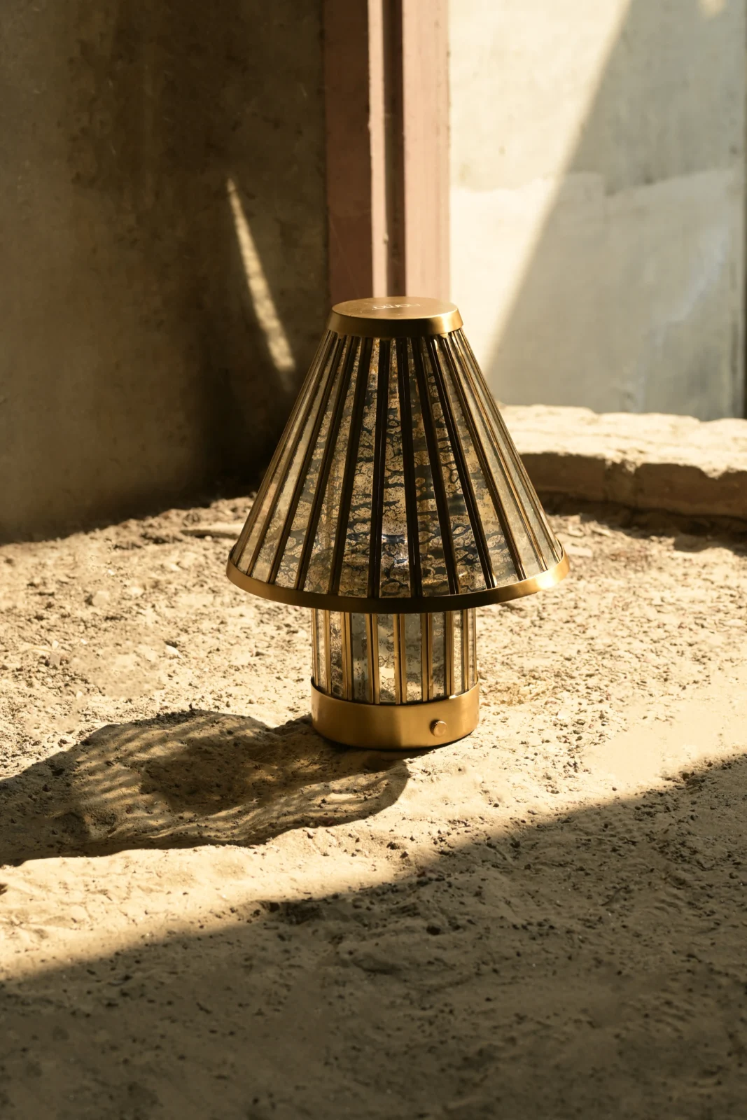 Fossil Table Lamp In Stainless Steel — 3