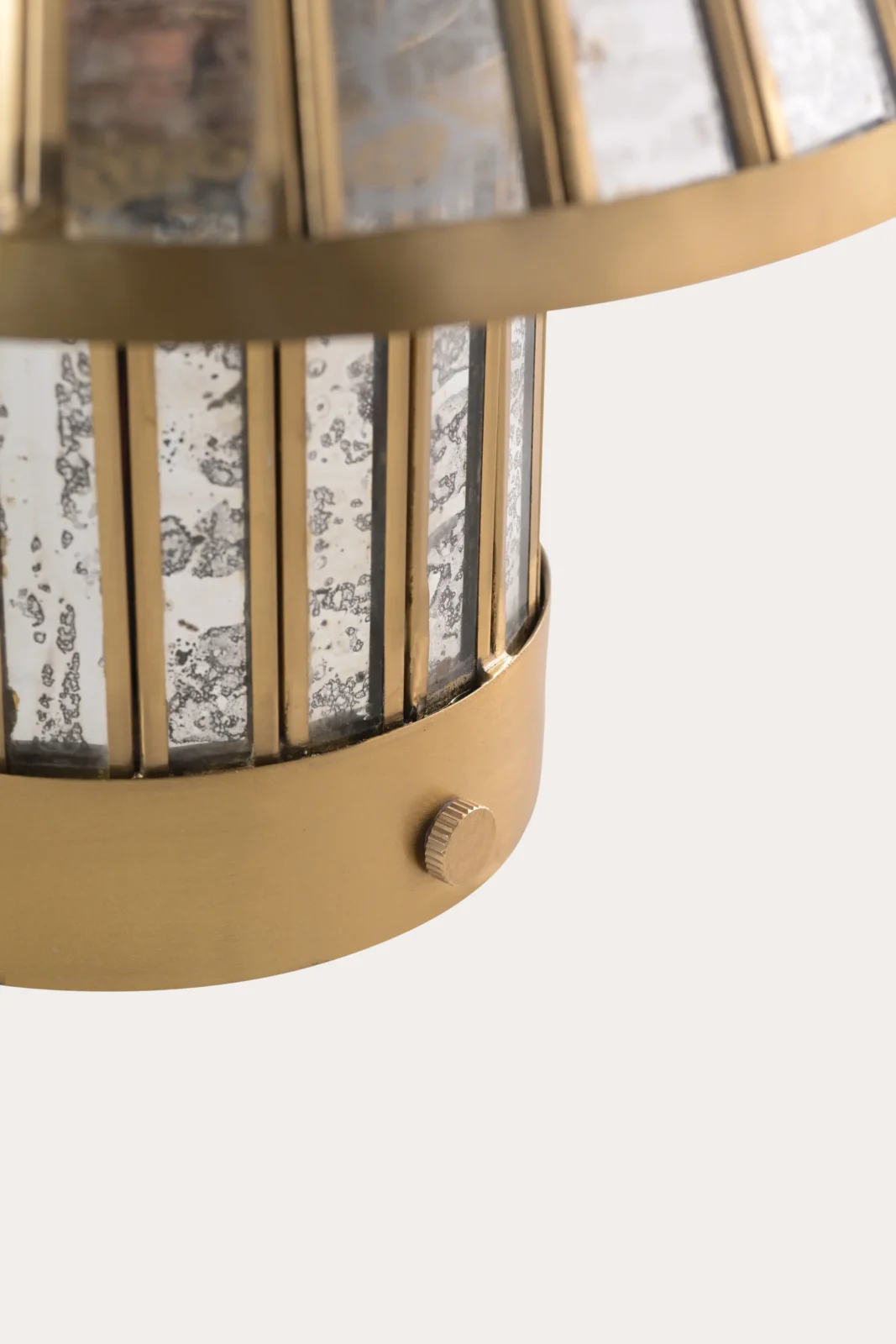 Fossil Table Lamp In Stainless Steel — 13