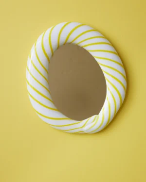 Yellow Candy - Glass Blown Mirror
