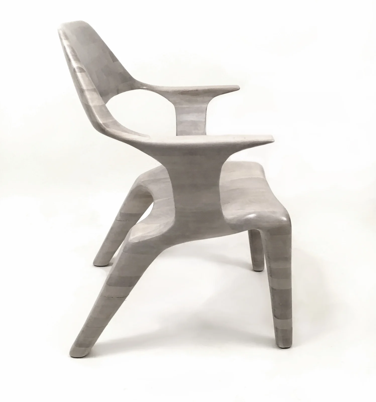 D2 Lounge Chair In Bleached Cherry — 3