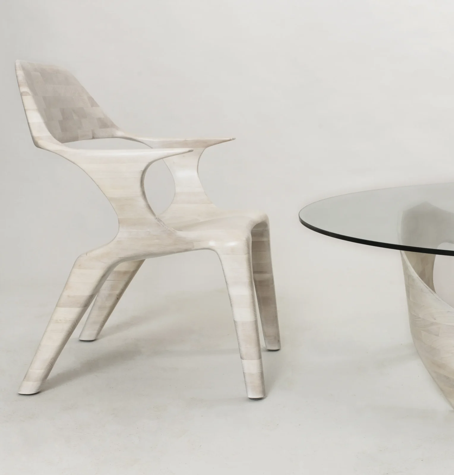 D2 Lounge Chair In Bleached Cherry — 6