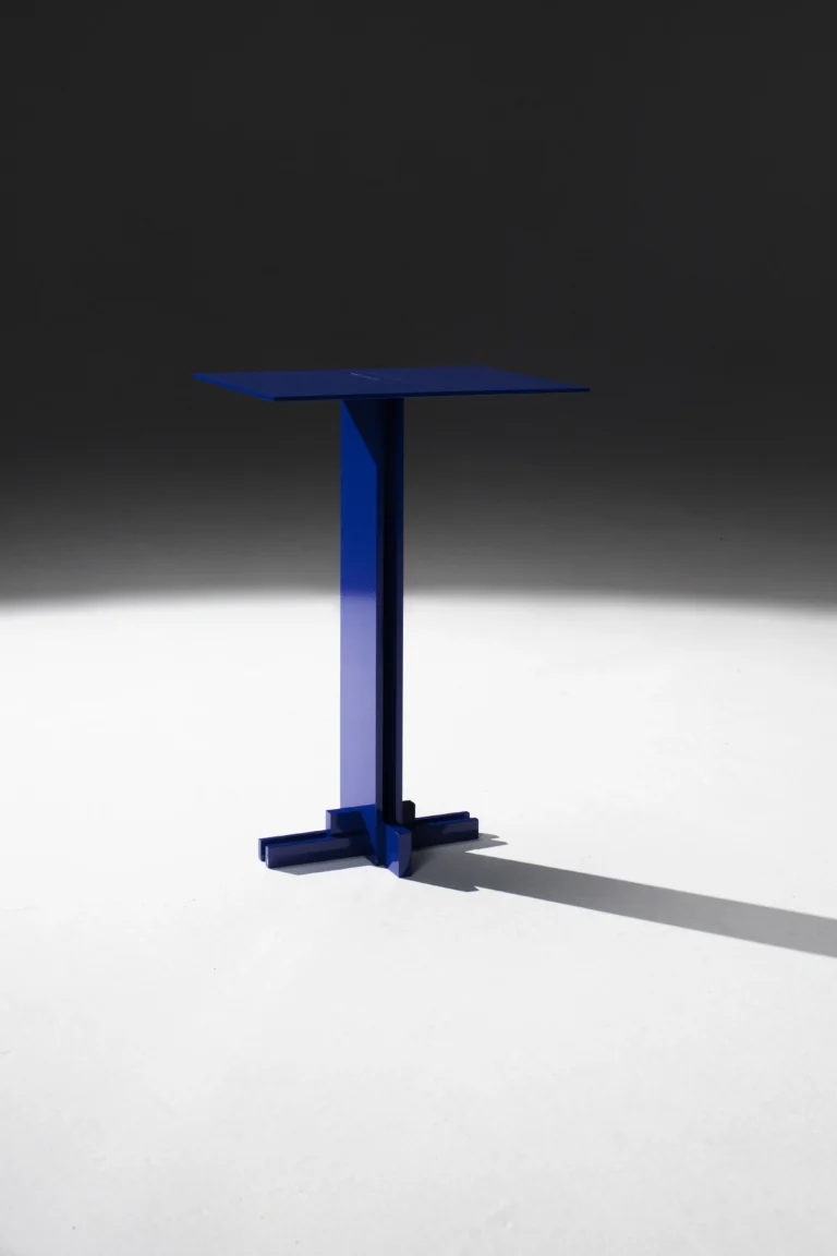 Apex Side Table in Painted Steel and Stainless Steel — 4