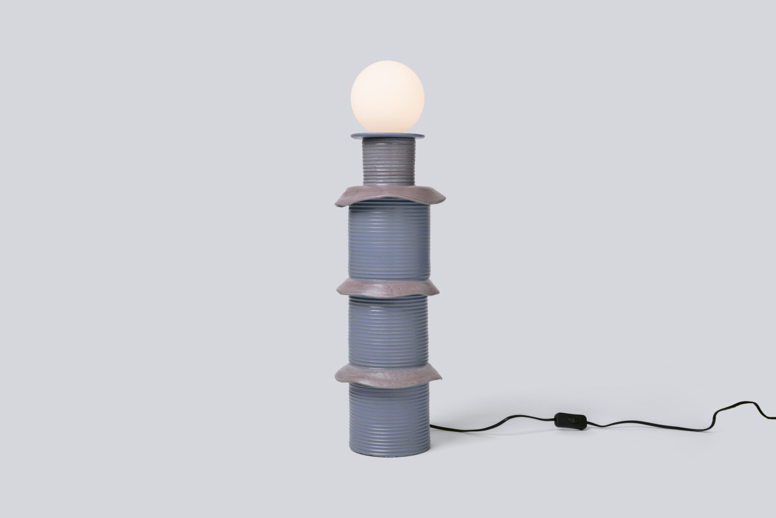 Tutu Table Lamp in Red Ceramic — 4