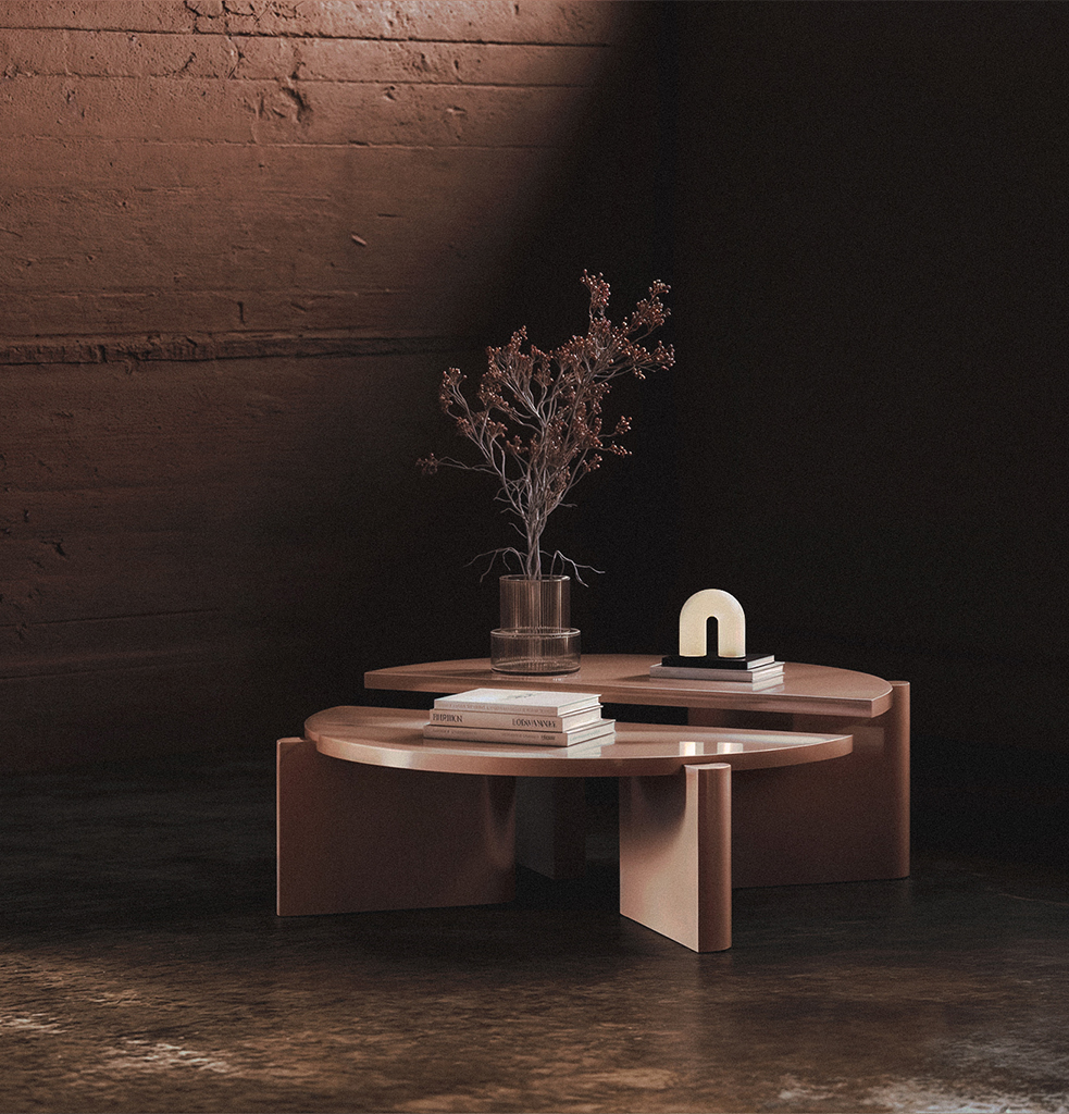 Twin Coffee Table Matt Lacquer — 7