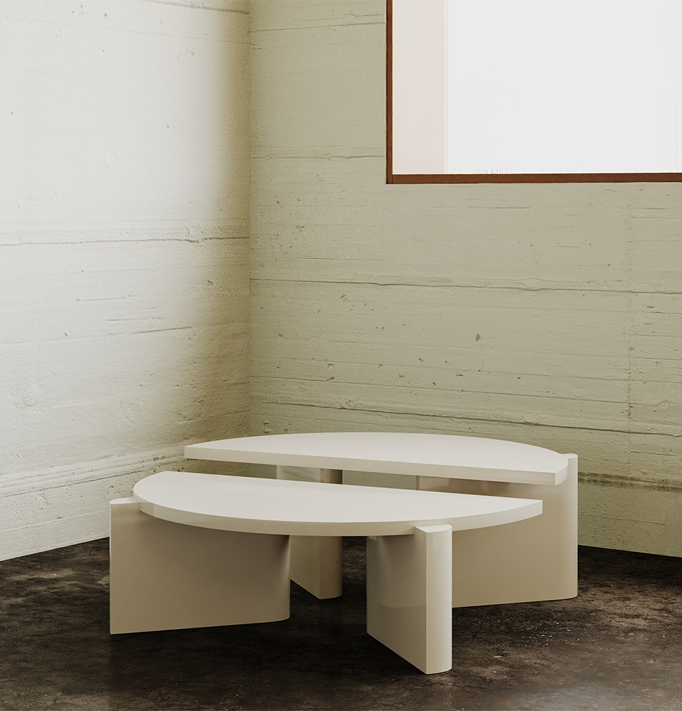 Twin Coffee Table Matt Lacquer — 2