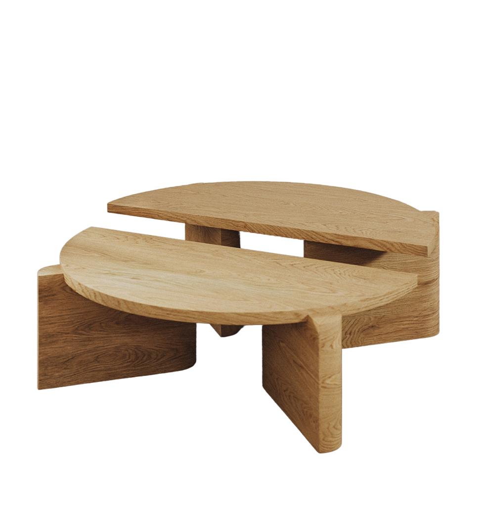 Twin Coffee Table Matt Lacquer — 14