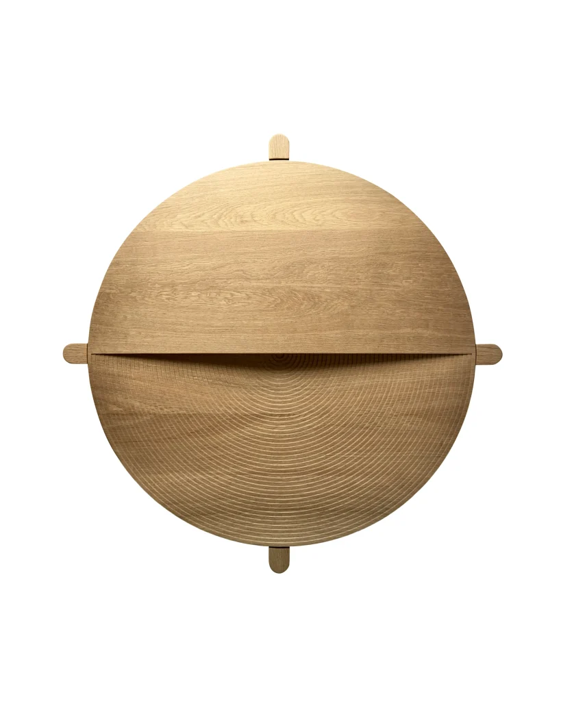 Arkhe No 1 – Round Oak Coffee Table — 3