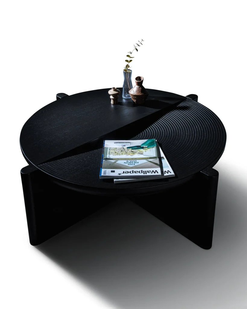 Arkhe No 1 – Round Oak Coffee Table — 12