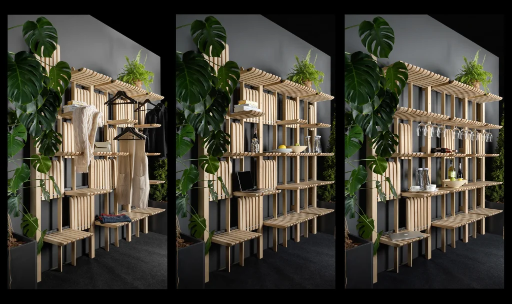 Gate - Modular Shelving System Honey Stained — 7