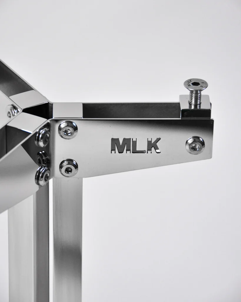 3sq400 Side Table - Matte & Mirror Stainless Steel — 8