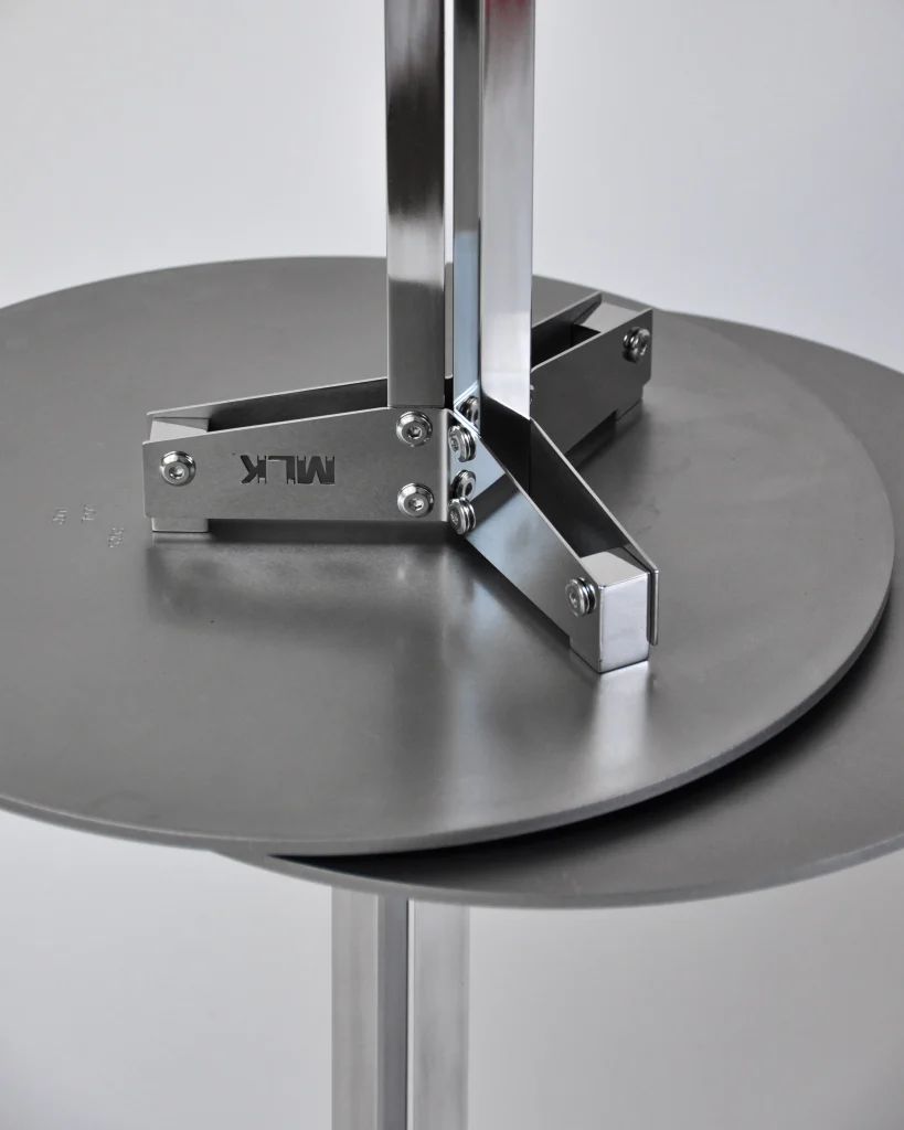 3sq400 Side Table - Matte & Mirror Stainless Steel — 11