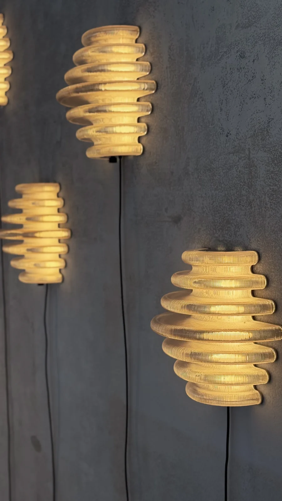 Hive Wall Lamp In Recycled Plastic And Stainless Steel — 2