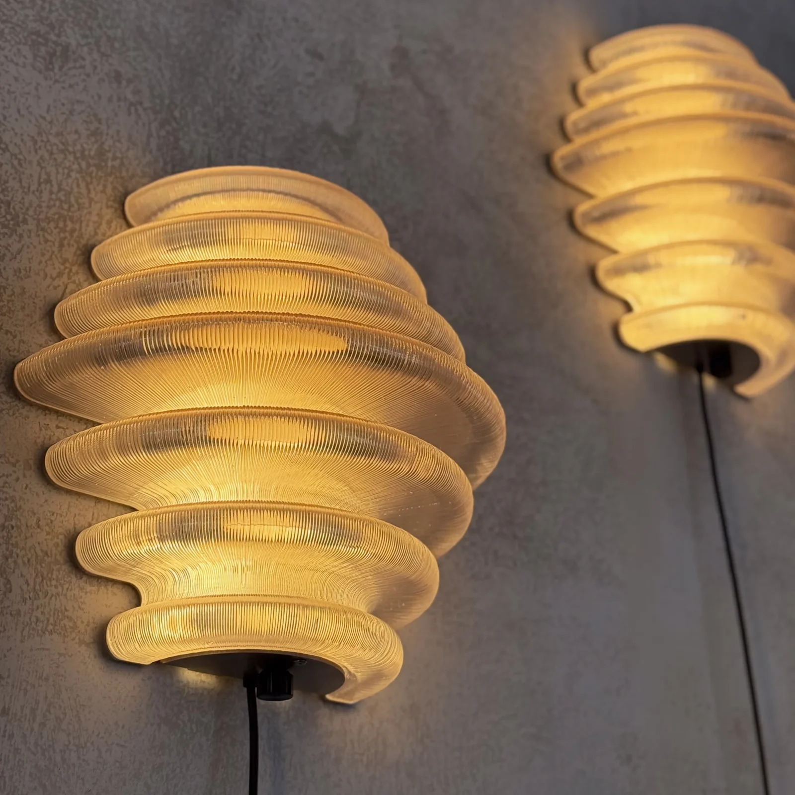 Hive Wall Lamp In Recycled Plastic And Stainless Steel — 3