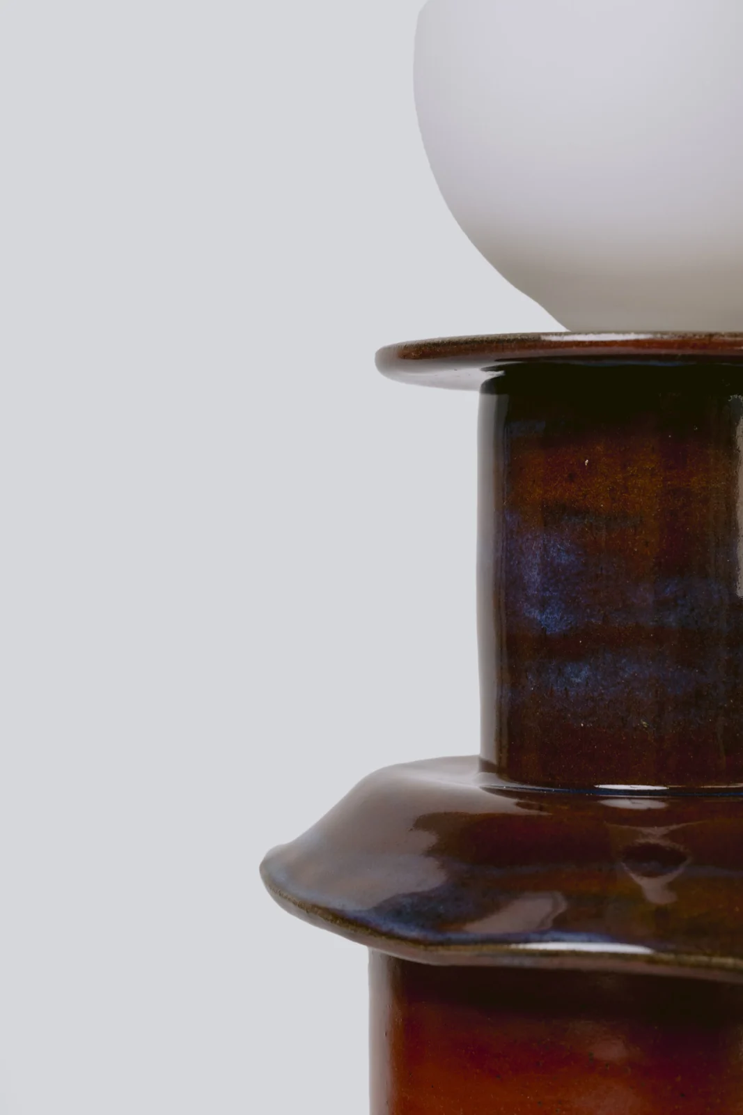 Tutu Table Lamp in Red Ceramic — 3