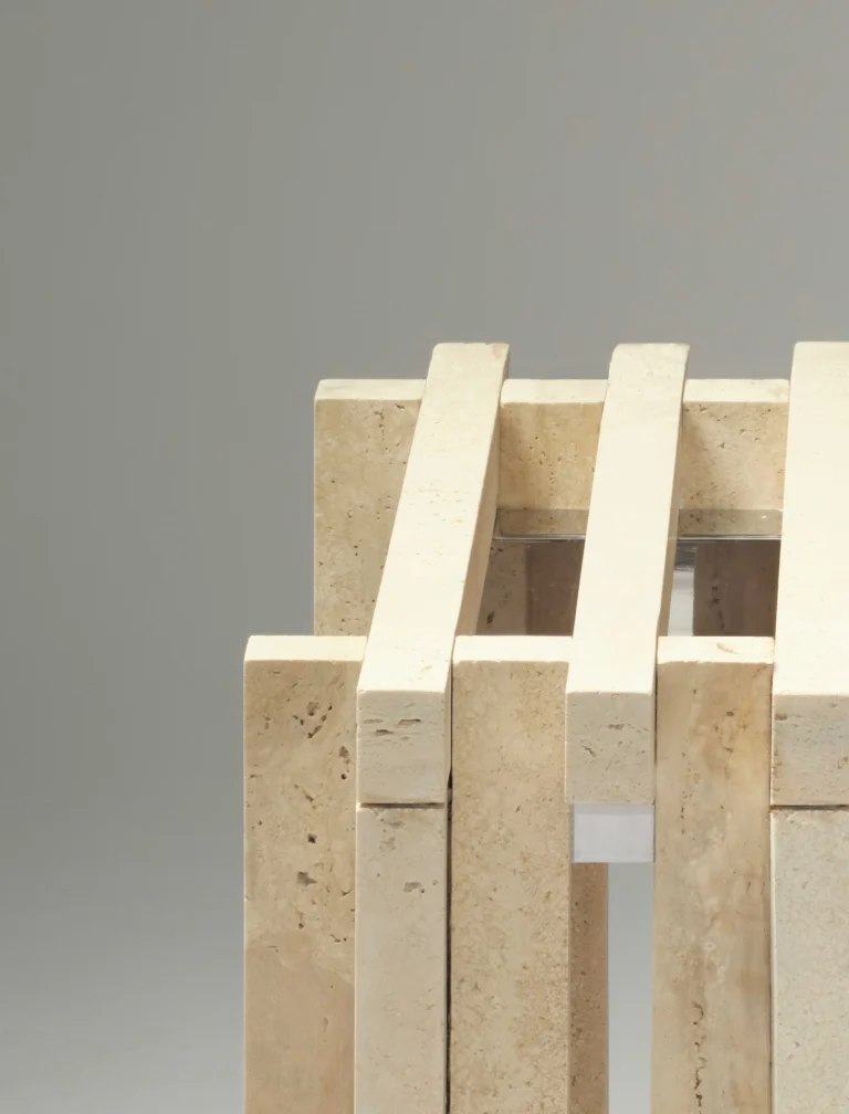 Tavola Dei Marmi Travertine - Side Table — 4