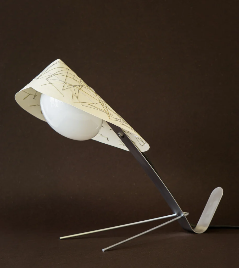 Mantis Table Lamp X Nicole Chui In Metallic Threads & Brushed Aluminium Finish — 4