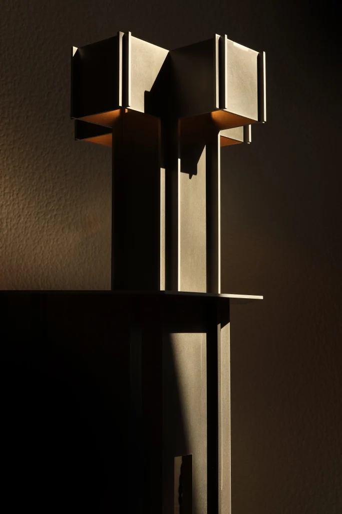 The Writer’s Beacon Table Lamp in Aluminum — 3