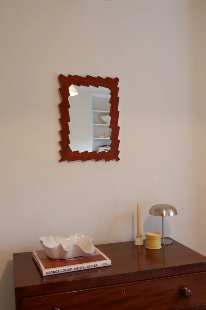 Shocking Mirror - Sapele Mahogany And Aluminium Gilded Frame — 4