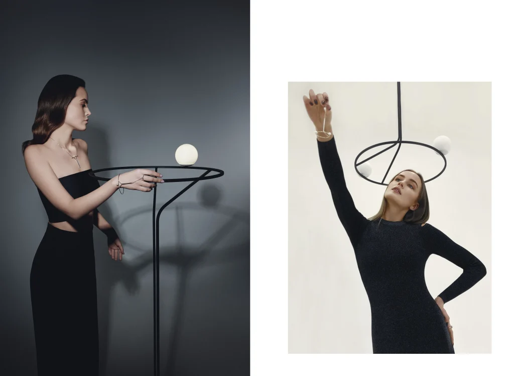 Na Linii Pendant Lamp in Steel and Glass — 9