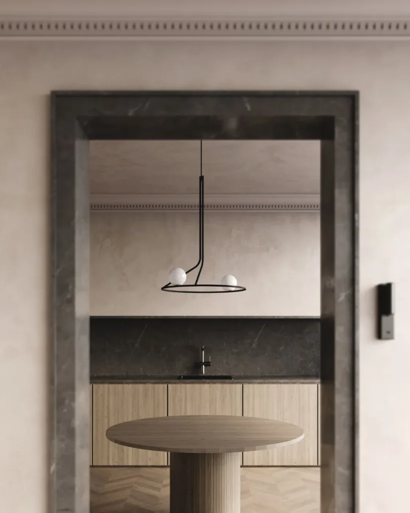 Na Linii Pendant Lamp in Steel and Glass — 14