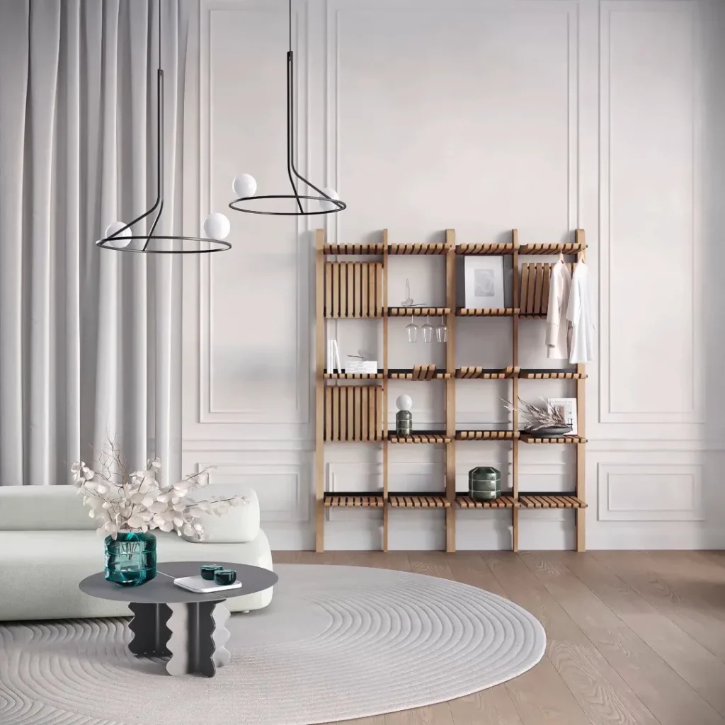 Na Linii Pendant Lamp in Steel and Glass — 19