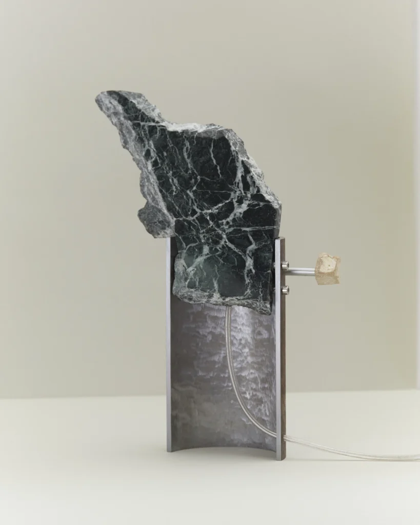 It's A Match! - Green Marble Table Lamp — 2