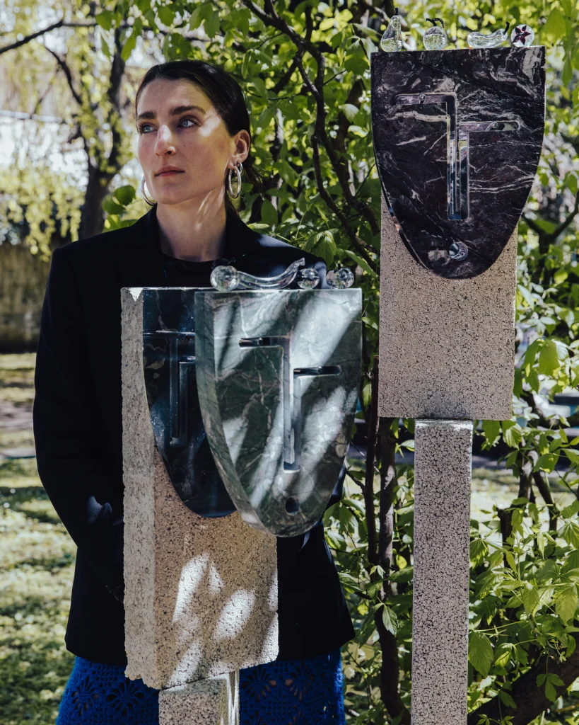 Testa Dei Marmi Vert Aver - Marble Sculpture — 4