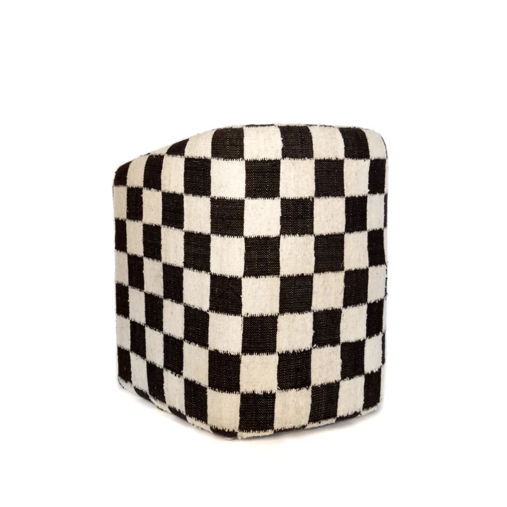 Checkered Wool Chair — 4