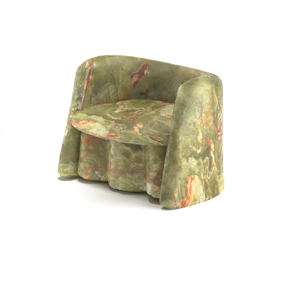 Plisse - Marble Armchair — 4