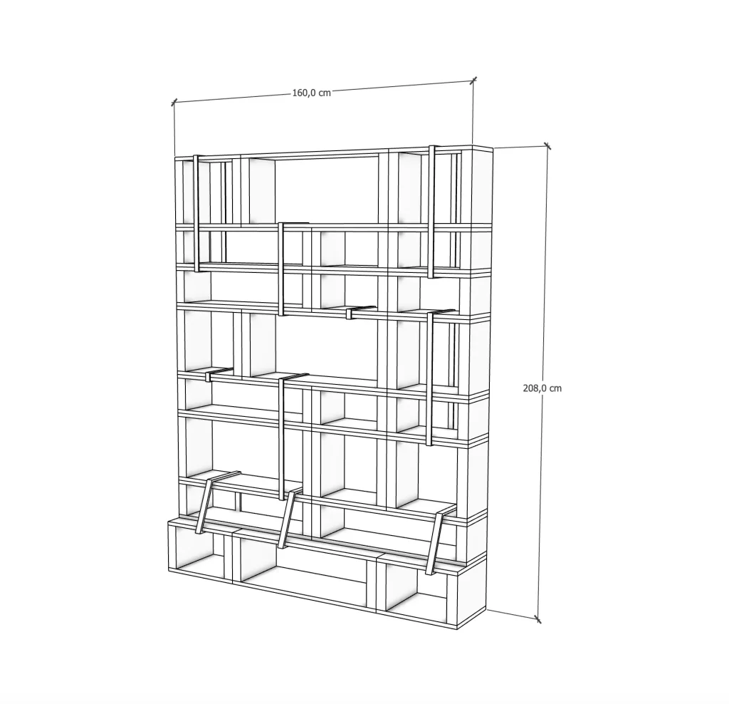 L'intervalle "l" / Shelving Unit // Reimagined Textile — 5