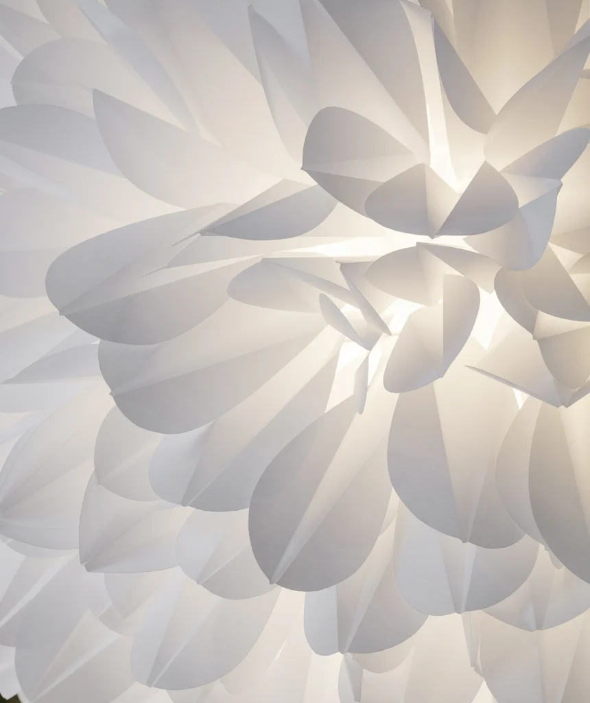 Blossom Pendant Lamp in Washi Paper — 4